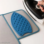 1 Piece Silicone Heat-Resistant Mat for Steam & Dry Irons | Anti-Slip Ironing Pad for Table, Counter, Bed | Foldable, Waterproof Surface Protector for Travel & Home Use (random colour)