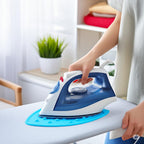 1 Piece Silicone Heat-Resistant Mat for Steam & Dry Irons | Anti-Slip Ironing Pad for Table, Counter, Bed | Foldable, Waterproof Surface Protector for Travel & Home Use (random colour)