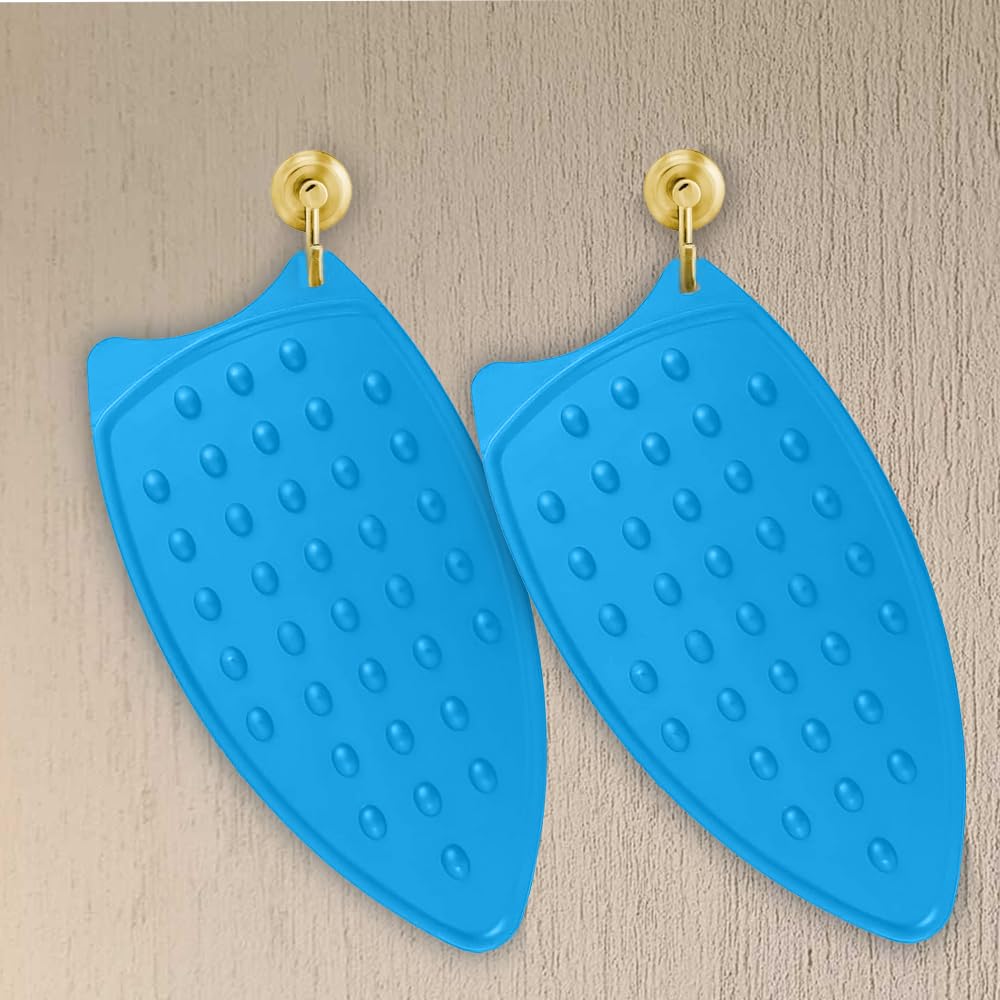 1 Piece Silicone Heat-Resistant Mat for Steam & Dry Irons | Anti-Slip Ironing Pad for Table, Counter, Bed | Foldable, Waterproof Surface Protector for Travel & Home Use (random colour)