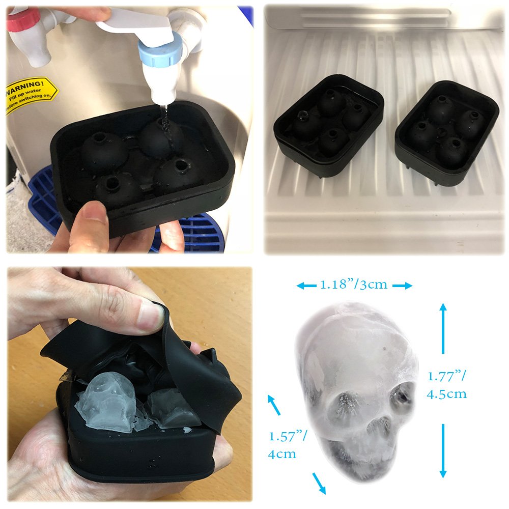 Silicone Ice Cube Tray Mould Skull