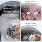Silicone Lint Remover Cleaning Balls Reusable Washing Machine Ball for Anti-Winding Clothes, Deep Cleaning, Wrinkle Removal Washing Machine Ball 10Pcs (Large Size:4.7 * 3 cm, Gray+White)