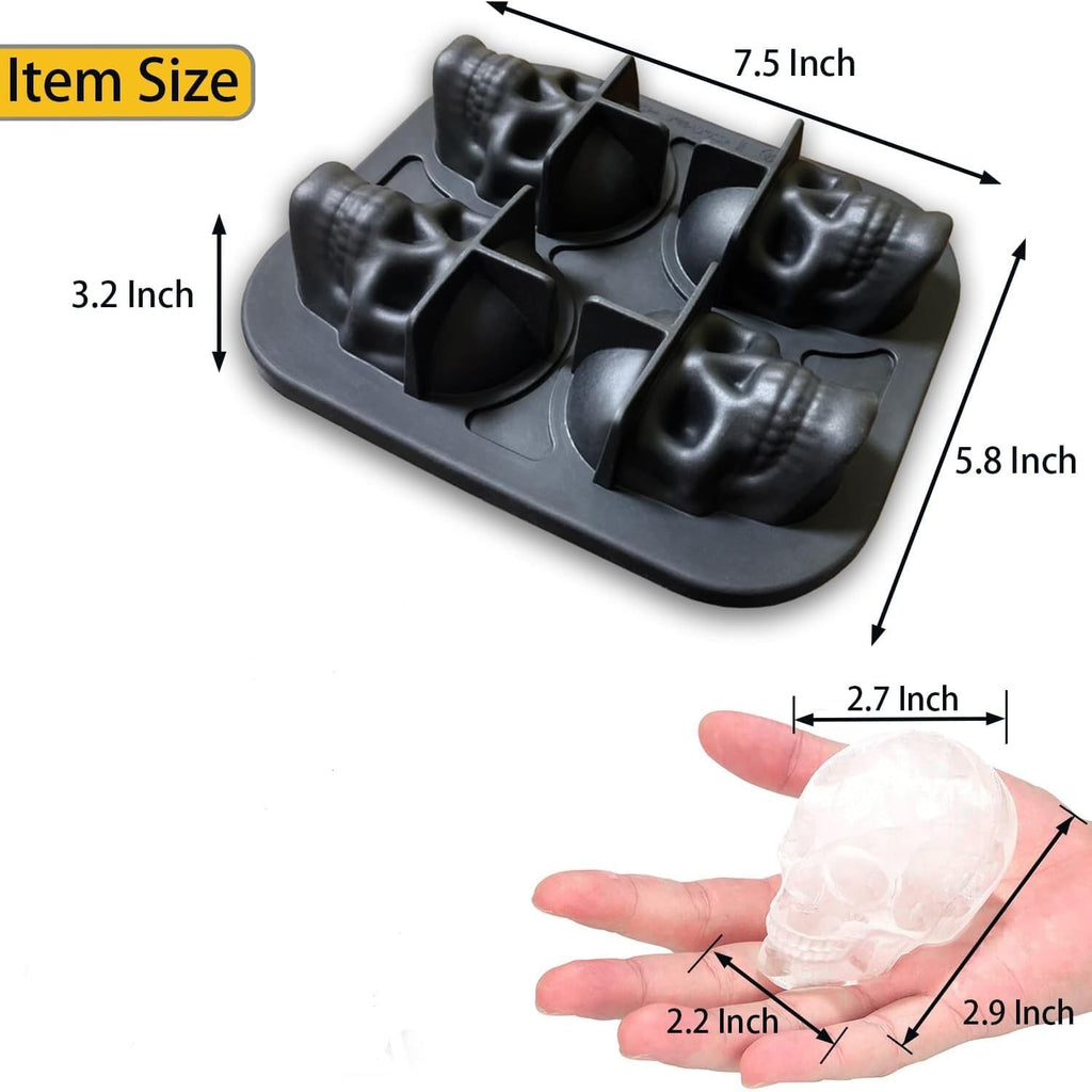 Silicone Ice Cube Tray Mould Skull