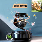 Solar Aromatherapy Car Air Freshener | Stylish Dashboard Rotating Perfume Diffuser | Solar-Powered Autorotation Decoration for Car Interior | Eco-Friendly Fragrance Diffuser