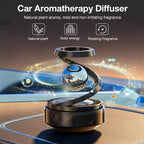 Solar Aromatherapy Car Air Freshener | Stylish Dashboard Rotating Perfume Diffuser | Solar-Powered Autorotation Decoration for Car Interior | Eco-Friendly Fragrance Diffuser