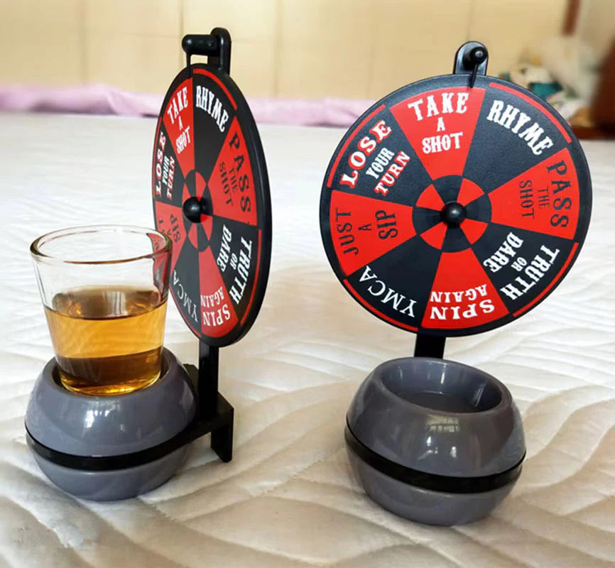 Spin The Wheel Shot Glass Drinking Game Board Game for Adult Party Fun Xmas Entertainment