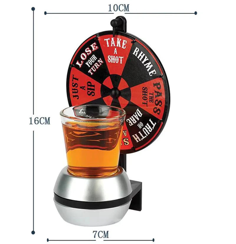 Spin The Wheel Shot Glass Drinking Game Board Game for Adult Party Fun Xmas Entertainment