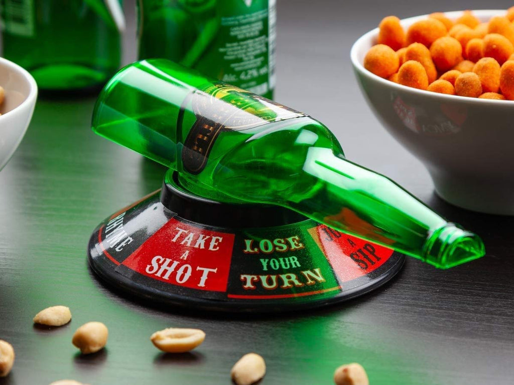 Spin The Bottle - Classic Party Game with a Hilarious Twist - Perfect for Birthdays, Gatherings, Bachelor Parties, and More - Entertaining Gift for Friends and Family
