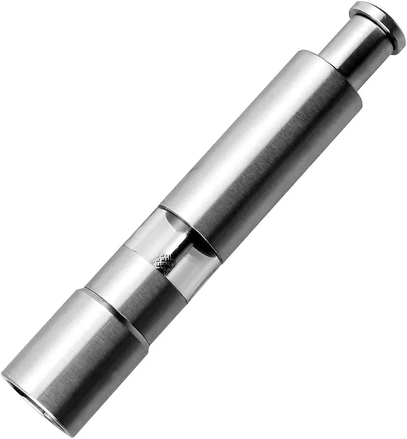Stainless Steel Thumb Presser Salt and Pepper Grinder Tall Salt and Pepper Mill Shakers with Adjustable Coarseness & Stylish Design for Grinding Salt and Black Pepper (1 Pc)