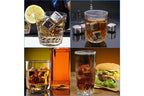 Stainless Steel Whisky Cubes Set – 8 Reusable Ice Stones for Bourbon, Cocktails & Drinks | Whisky Stones Set for Whiskey Lovers