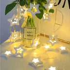 Wooden LED String Light Series Home Decor Fairy Lights 3m