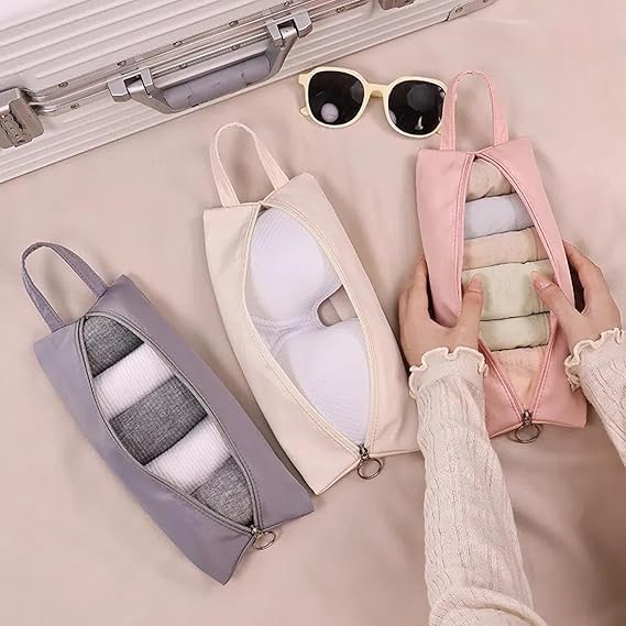 Folding Travel Storage Bag Underwear Storage Bags Travel Storage Bags Portable Panties Bras Socks Under Garments Business Trips Travel Luggage Sorting Bags use for traveling camping