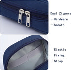 Storage Pouch for Small Electronics and Accessories,Tech Bag,Electronic Organizer Case Compatible with MacBook Laptop Charger,Mouse,Cables,Hub,Power Bank,Earphone,Toiletries Cosmetics(random colour)