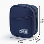 Storage Pouch for Small Electronics and Accessories,Tech Bag,Electronic Organizer Case Compatible with MacBook Laptop Charger,Mouse,Cables,Hub,Power Bank,Earphone,Toiletries Cosmetics(random colour)
