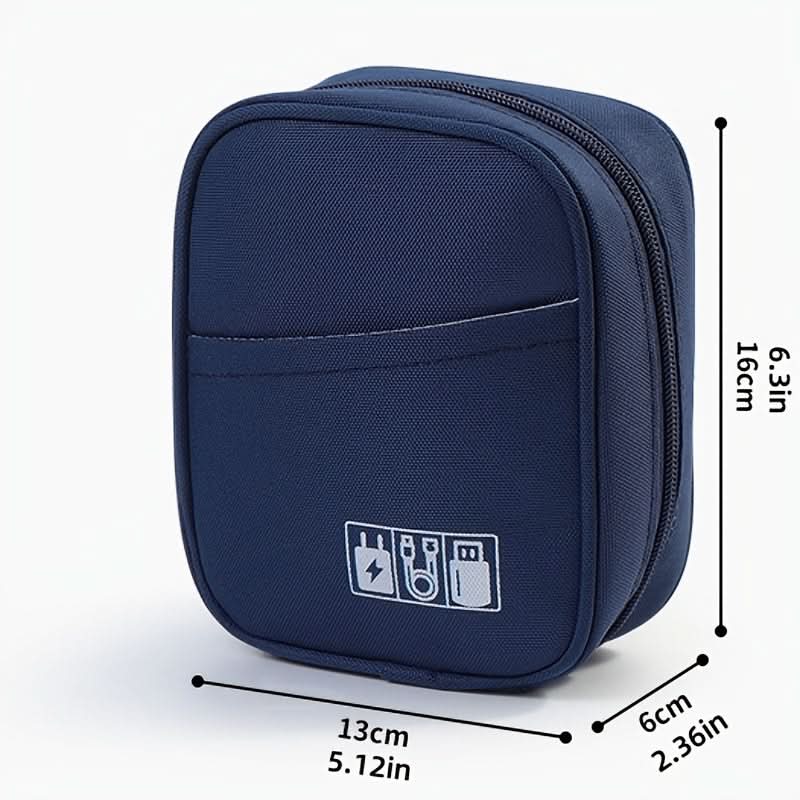 Storage Pouch for Small Electronics and Accessories,Tech Bag,Electronic Organizer Case Compatible with MacBook Laptop Charger,Mouse,Cables,Hub,Power Bank,Earphone,Toiletries Cosmetics(random colour)