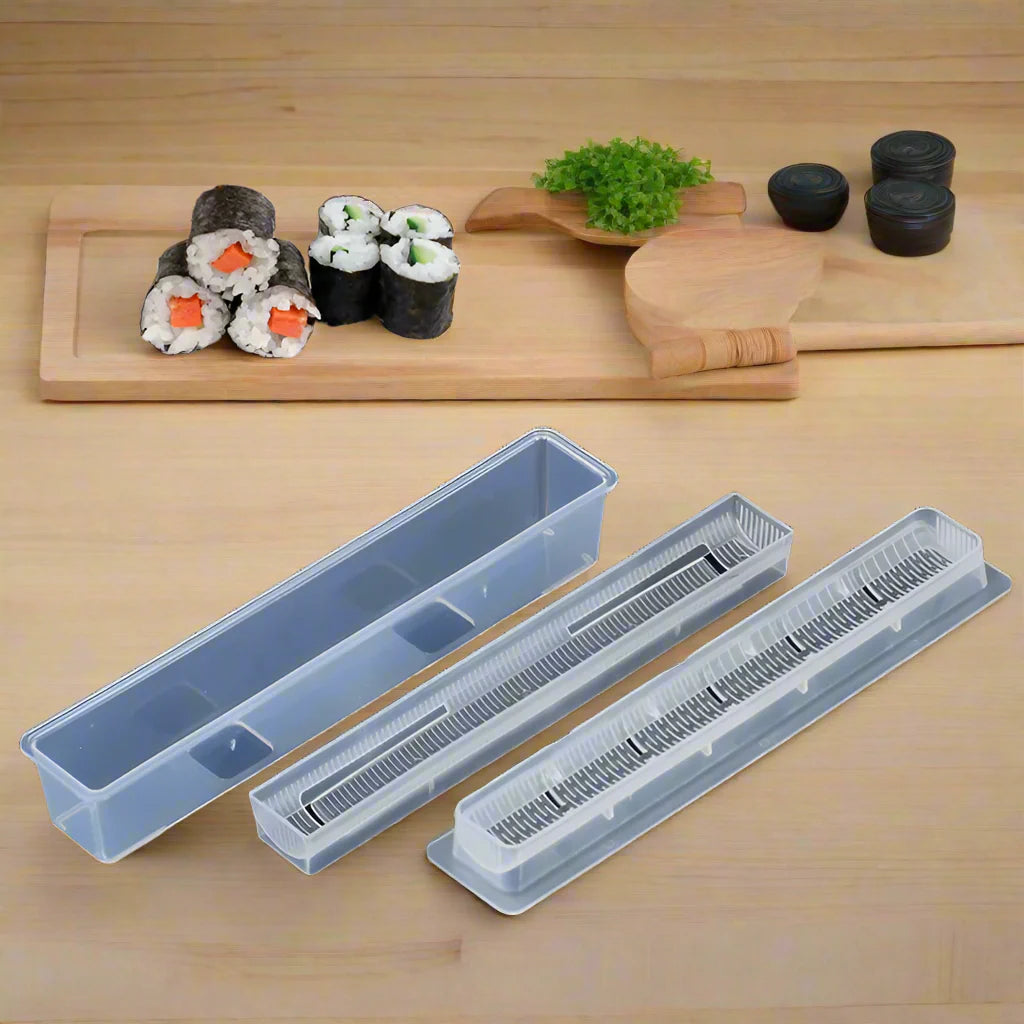 ZYOZ Kitchen Utensil Mold 3Pcs/ Set Japanese Roll Sushi Maker Rice Mold Kitchen Tools Sushi Maker Baking Sushi Maker Kit Rice Roll Mold Secondary image