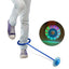 LED Flashing Ankle Skip Ball, Jumping Rope Ring with Colorful Light, Kids Exercise Balance Hoop, One Leg Skipping Sports Toy, Multi Color