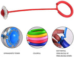 LED Flashing Ankle Skip Ball, Jumping Rope Ring with Colorful Light, Kids Exercise Balance Hoop, One Leg Skipping Sports Toy, Multi Color