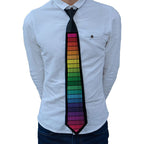 Neckties - Led Tie VoiceControlled LED Tie for Men Women Flashing Glow in the Dark Necktie Adjustable LightUp EL Wire Tie for Party Concerts Night Show Festivals