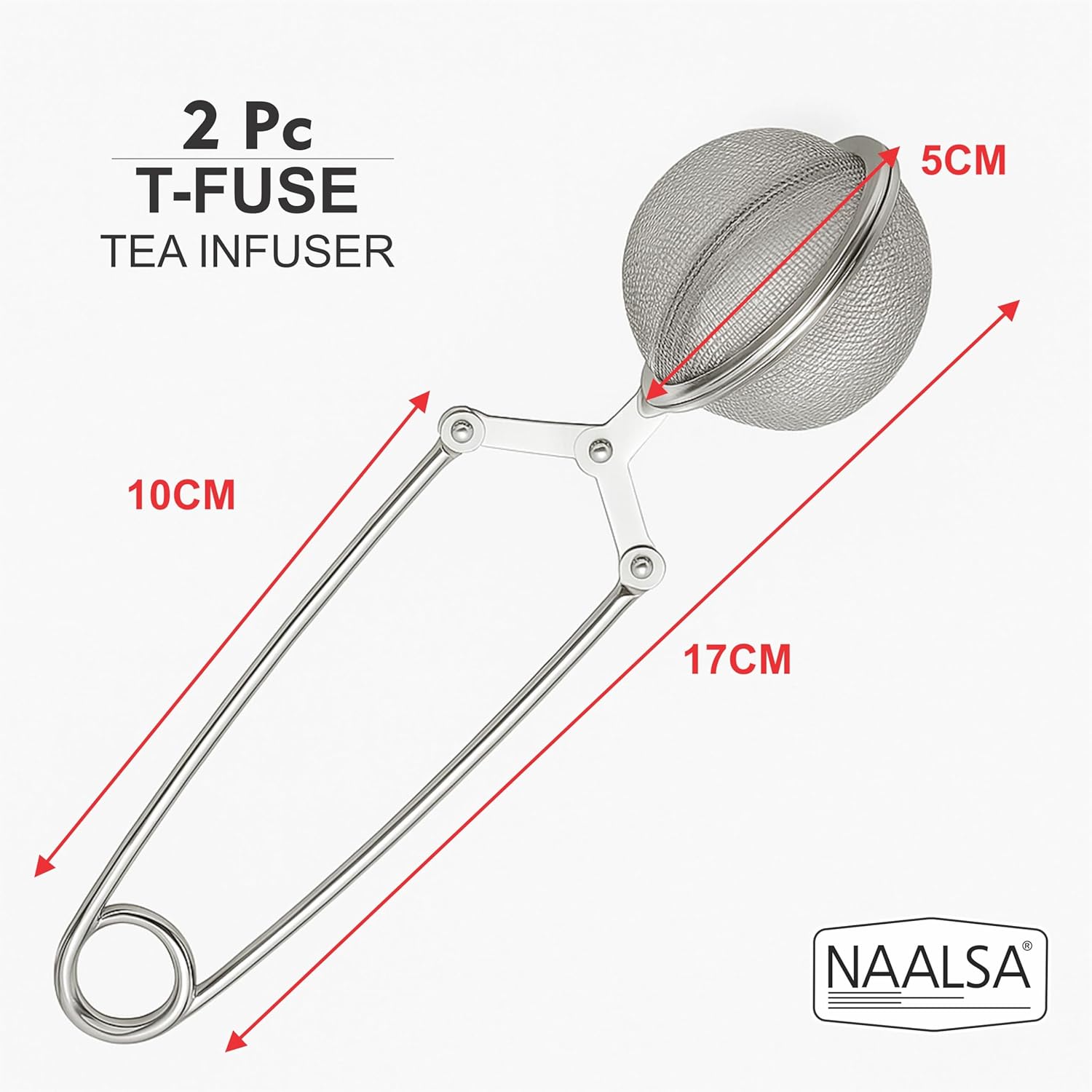 Tea Infuser, Green Tea Filter, Extra Fine Food Grade Mesh, Tea Coffee Strainer Diameter 5cm