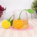 Silicone Tea Infuser & Strainer | Creative Strawberry & Lemon Design Tea Filter for Loose Leaf Tea | Food-Grade, Reusable & Easy to Clean Tea Diffuser