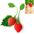 Silicone Tea Infuser & Strainer | Creative Strawberry & Lemon Design Tea Filter for Loose Leaf Tea | Food-Grade, Reusable & Easy to Clean Tea Diffuser