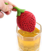 Silicone Tea Infuser & Strainer | Creative Strawberry & Lemon Design Tea Filter for Loose Leaf Tea | Food-Grade, Reusable & Easy to Clean Tea Diffuser