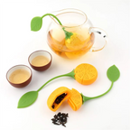 Silicone Tea Infuser & Strainer | Creative Strawberry & Lemon Design Tea Filter for Loose Leaf Tea | Food-Grade, Reusable & Easy to Clean Tea Diffuser