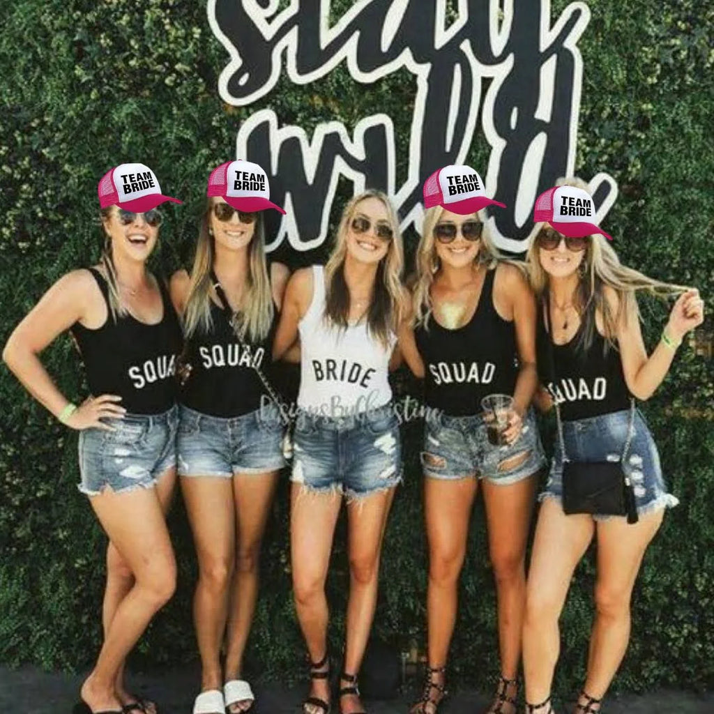 Team Bride Cap for Weddings, Bachelorette Parties & Bridal Shower