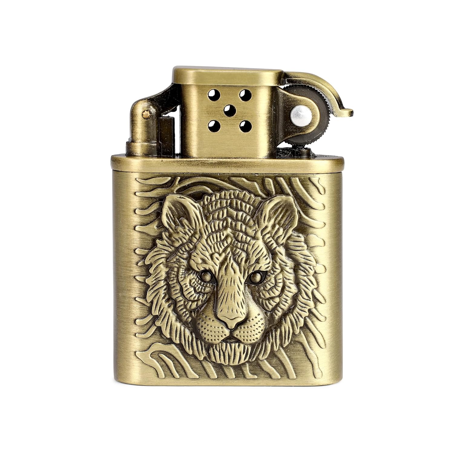 Tiger Embossed Metal Pocket Lighter Main image