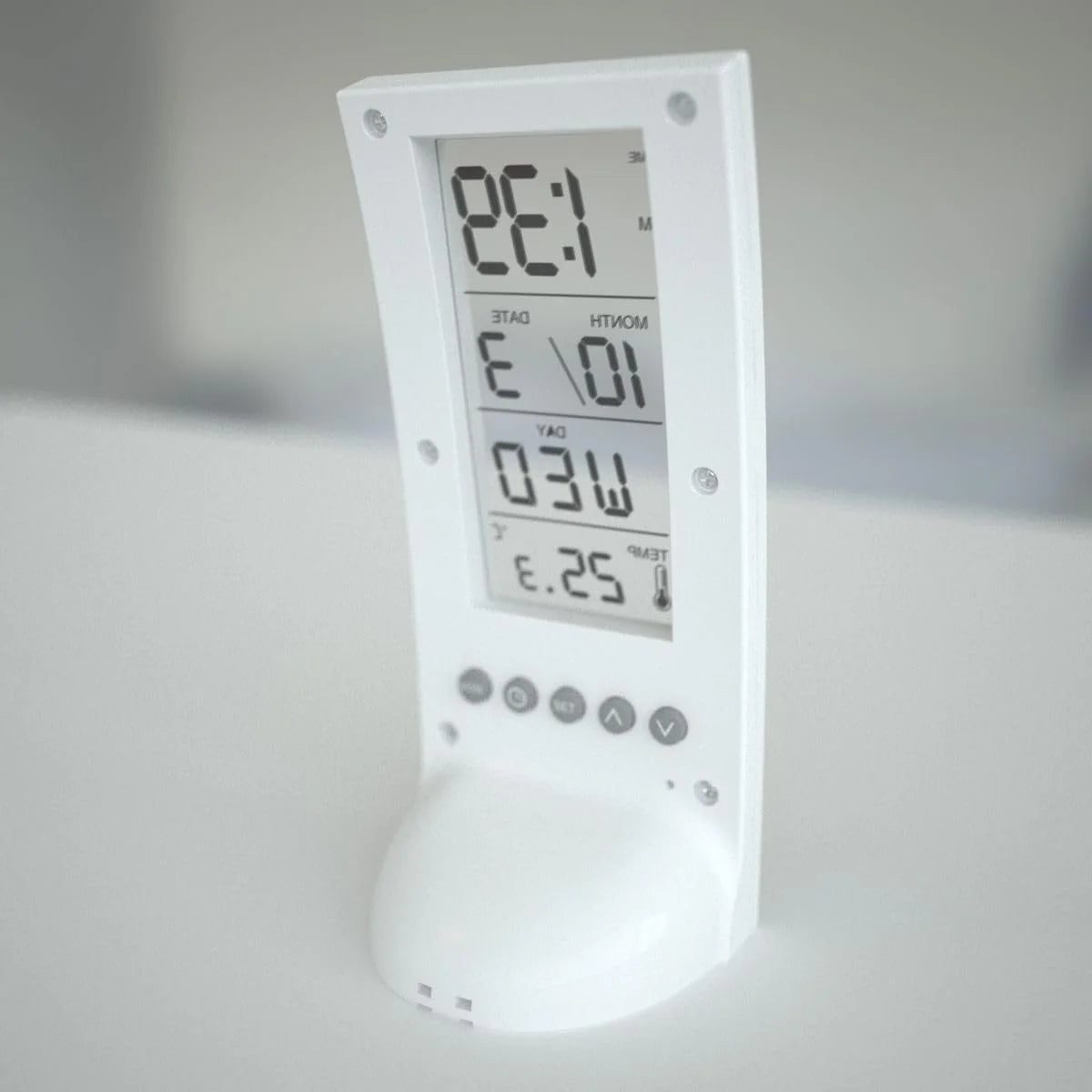 Transparent Screen Digital Clock Transparent Display Desk Digital Alarm Clock 1 pc