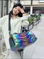 Travel Holographic Duffle Bag Stylish Shoulder Bag 1 pc