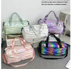 Travel Holographic Duffle Bag Stylish Shoulder Bag 1 pc