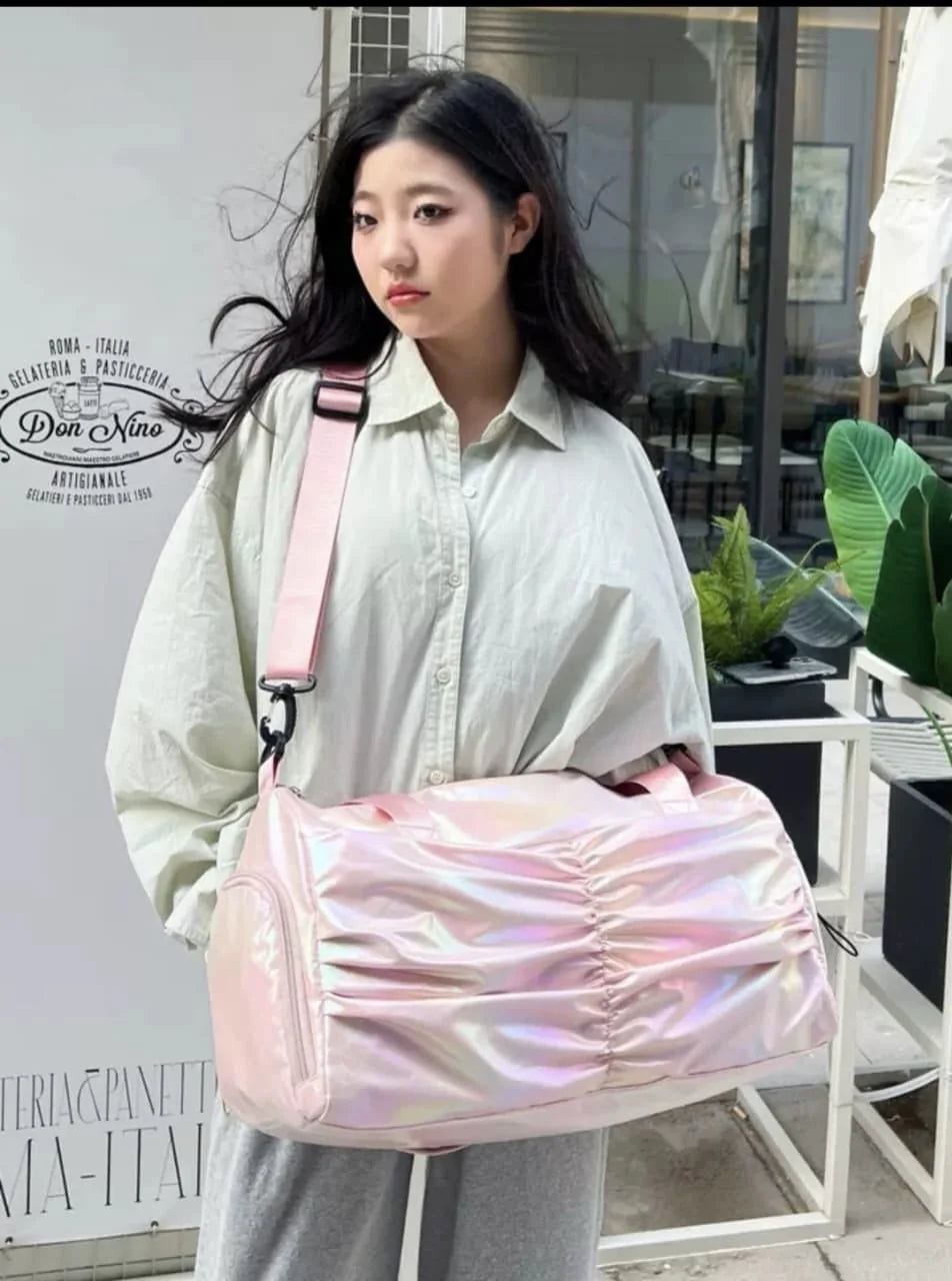 Travel Holographic Duffle Bag Stylish Shoulder Bag 1 pc Secondary image
