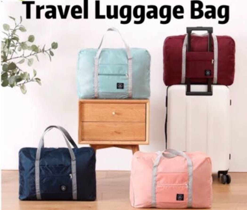 ZYOZ Folding Travel Bag – Lightweight, Portable & Expandable Travel Duffel (Random Color-Pack of 1) Secondary image