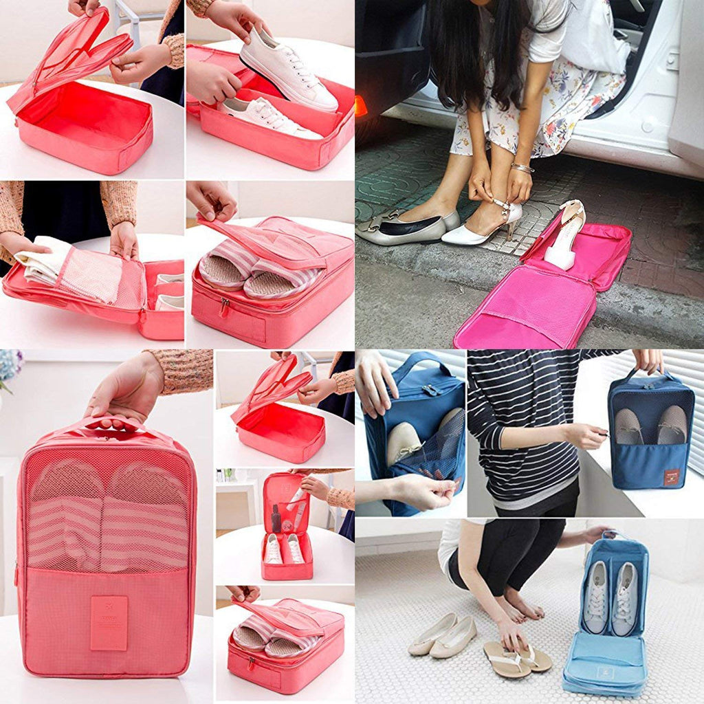 Shoe Bag,Mossio Large Waterproof Shoe Organizer with Zipper for Men & Women