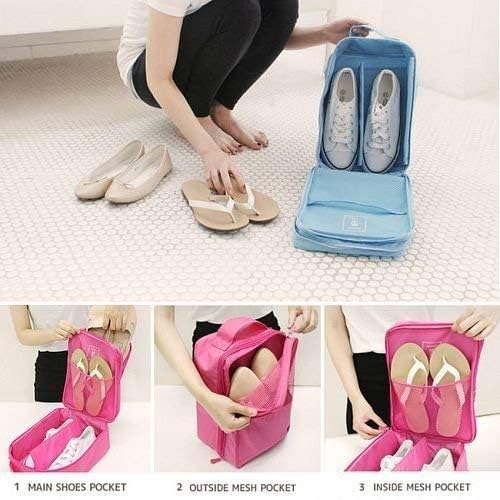 Shoe Bag,Mossio Large Waterproof Shoe Organizer with Zipper for Men & Women