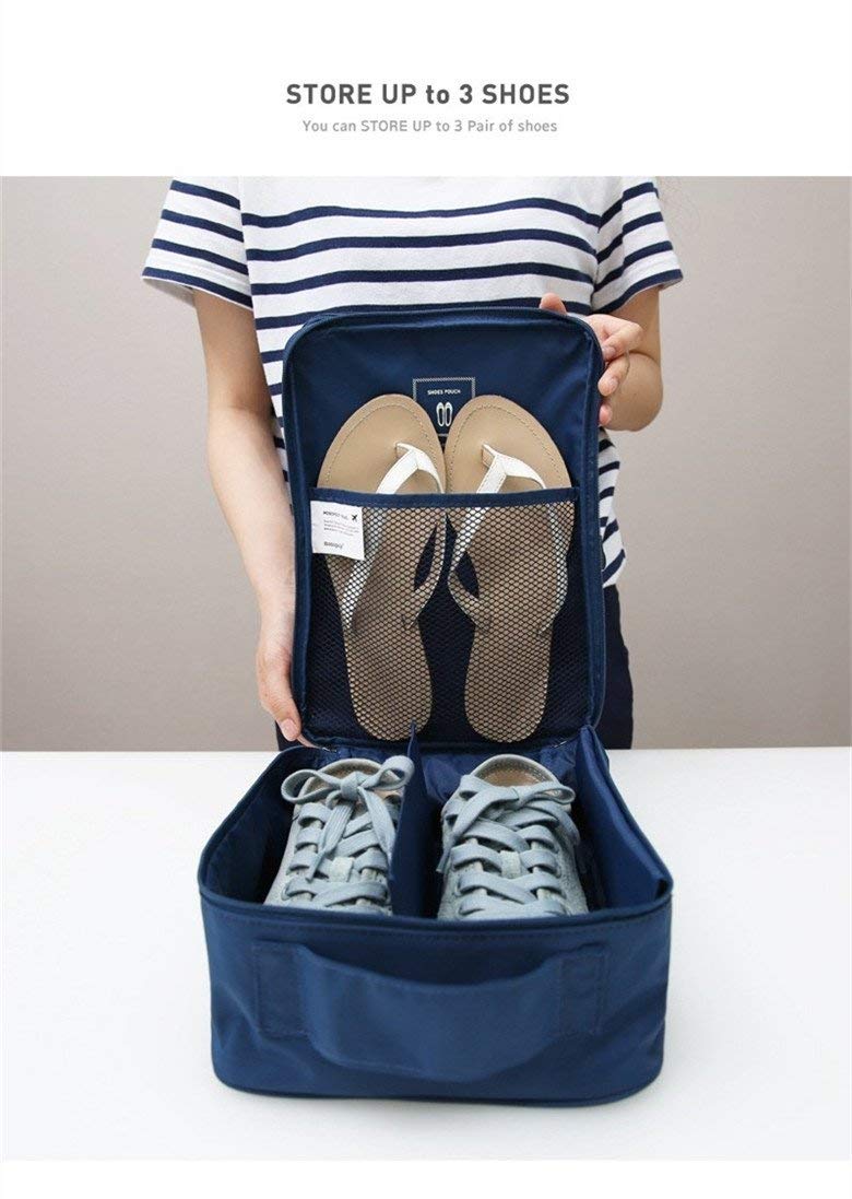 Shoe Bag,Mossio Large Waterproof Shoe Organizer with Zipper for Men & Women