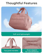 4 in 1 Toiletry Bag Multi Functional Toiletry Bag for Women, Large Capacity Travel Toiletry Bag, Multi-Compartment Makeup Organiser with Elastic Brush Holders, Wide-Mouth Design