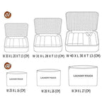 Styleys Polyester Set of 6 Packing Cubes Travel Organizer Pouches