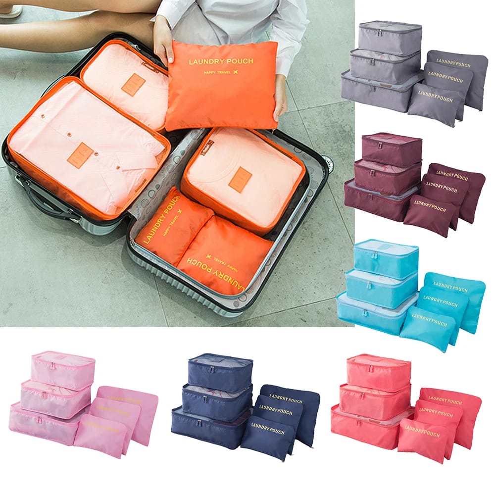 ZYOZ 6 Set Packing Cubes Travel Storage Bags,Luggage Organizer Pouch Secondary image