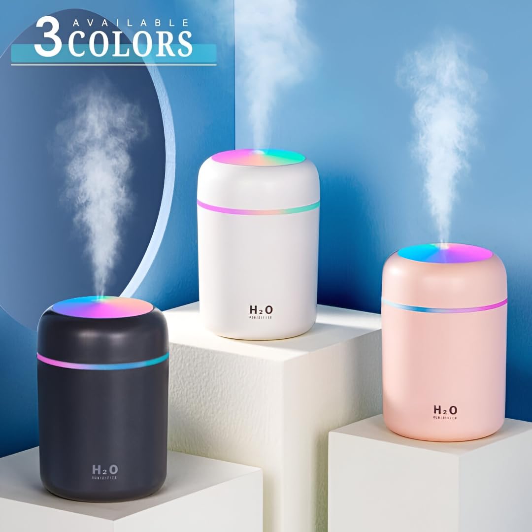 ZYOZ Ultrasonic Cool‑Mist Aroma Diffuser | Quiet Humidifier with LED Mood Lights | Aromatherapy Air Freshener for Home, Car, Office, Spa & Yoga | Calming Mist & Glow (H2O Humidifier) Secondary image
