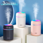 Ultrasonic Cool‑Mist Aroma Diffuser | Quiet Humidifier with LED Mood Lights | Aromatherapy Air Freshener for Home, Car, Office, Spa & Yoga | Calming Mist & Glow (H2O Humidifier)