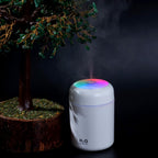 Ultrasonic Cool‑Mist Aroma Diffuser | Quiet Humidifier with LED Mood Lights | Aromatherapy Air Freshener for Home, Car, Office, Spa & Yoga | Calming Mist & Glow (H2O Humidifier)