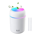 Ultrasonic Cool‑Mist Aroma Diffuser | Quiet Humidifier with LED Mood Lights | Aromatherapy Air Freshener for Home, Car, Office, Spa & Yoga | Calming Mist & Glow (H2O Humidifier)
