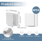 Self Adhesive Wall Clips Hanging Tapestry Hangers for Wall No Drilling Towel Rack Hooks Posters Pictures Binders Spring Clips Sticky for Bathroom Kitchen Home (pack of 6)