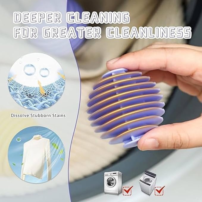 Washing Machine Laundry Dryer Balls | Anti-Entanglement | Reduce Wrinkles from Laundry | Lint Remover Cleaning Balls Reusable | Pack of 4