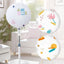 Standing Round Fan Dust Cover Safety Shield PEVA Fan Protector Washable Foldable Dustproof, Household Waterproof Dust Cover, Electric Fan Cover, Round Shape (45CM, Pattern May Vary)