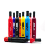 Compact Foldable Wine Bottle Umbrella with Case | Portable Manual Umbrella for Women, Men & Kids | Stylish Bottle Cover | Windproof & Travel-Friendly