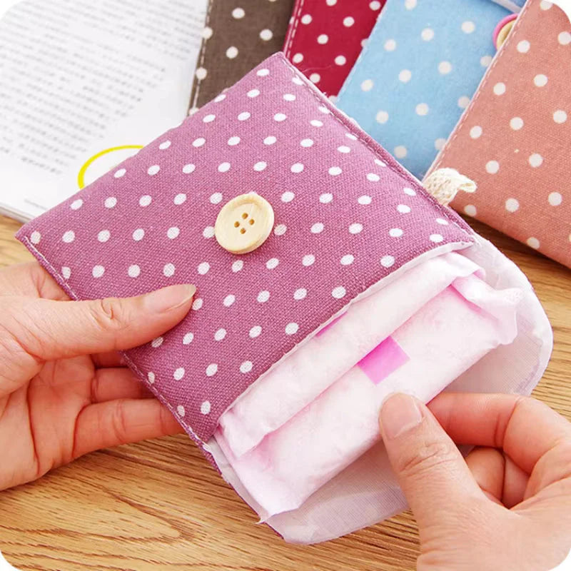 (set of 4)  Menstrual Sanitary Pouch Secret Period Accessories For Travel