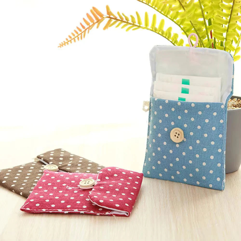 (set of 4)  Menstrual Sanitary Pouch Secret Period Accessories For Travel